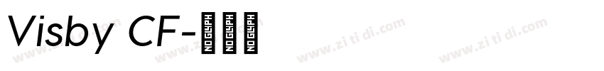 Visby CF字体转换